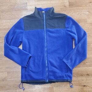 Blue and Black Women's Fleece Jacket